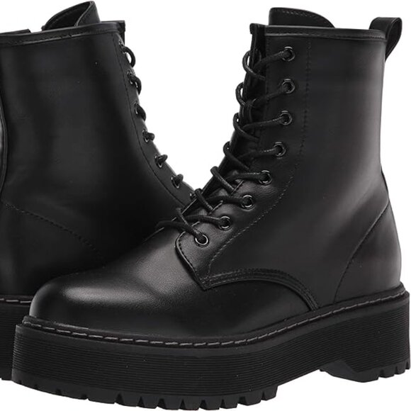 Steve Madden - Bettyy Combat Boots - Picture 1 of 2